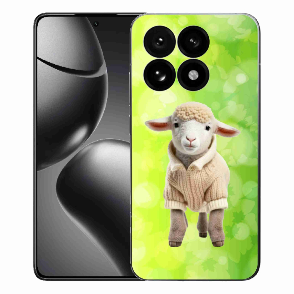 Gelový kryt mmCase na Xiaomi 15T - jehně ve svetru