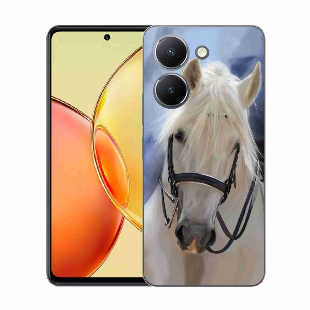 Gelový kryt mmCase na Vivo Y36 - bílý kůň