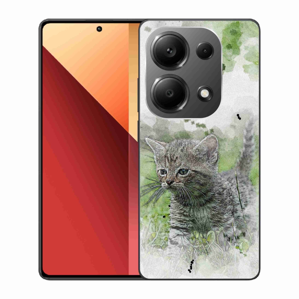Gelový kryt mmCase na Xiaomi Redmi Note 13 Pro 4G/Poco M6 Pro - roztomilé kotě 1