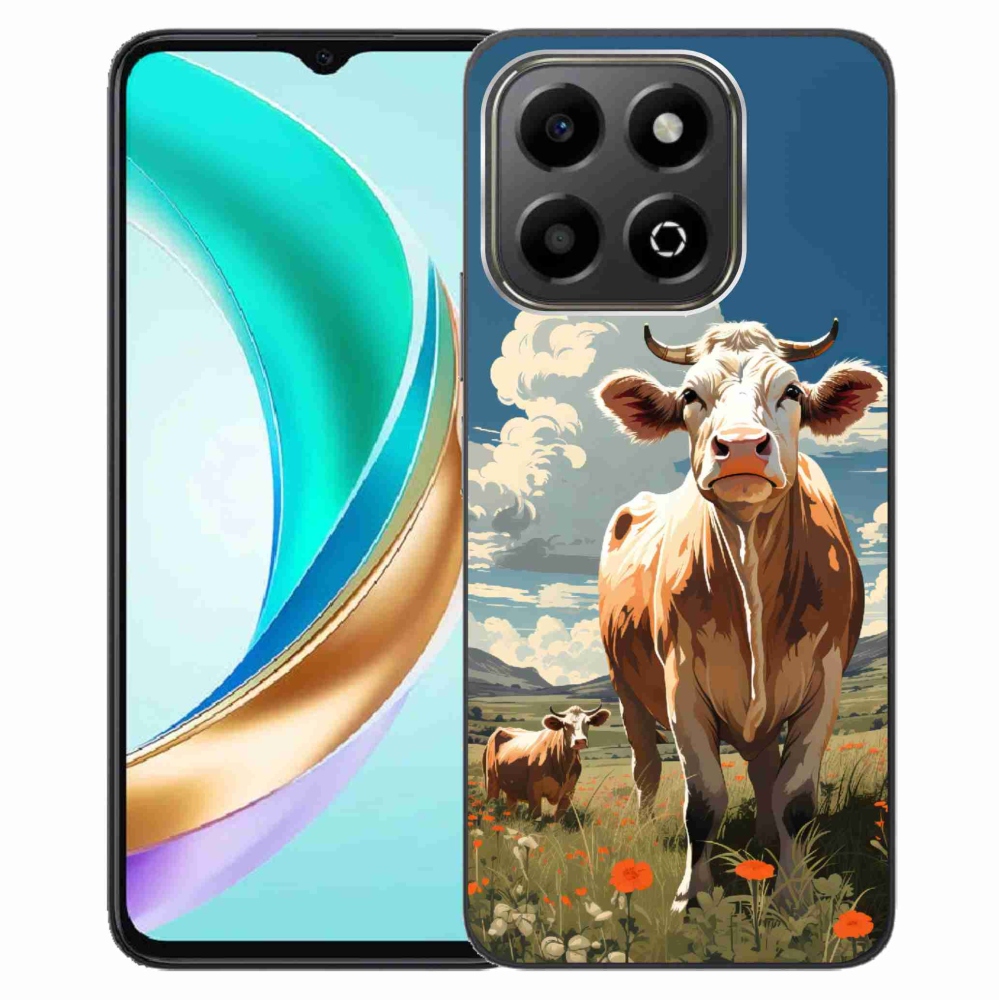 Gelový kryt mmCase na Honor X6b - krávy na louce