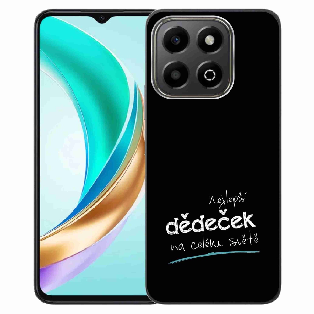 Gelový kryt mmCase na Honor X6b - nejlepší dědeček 3 černé pozadí