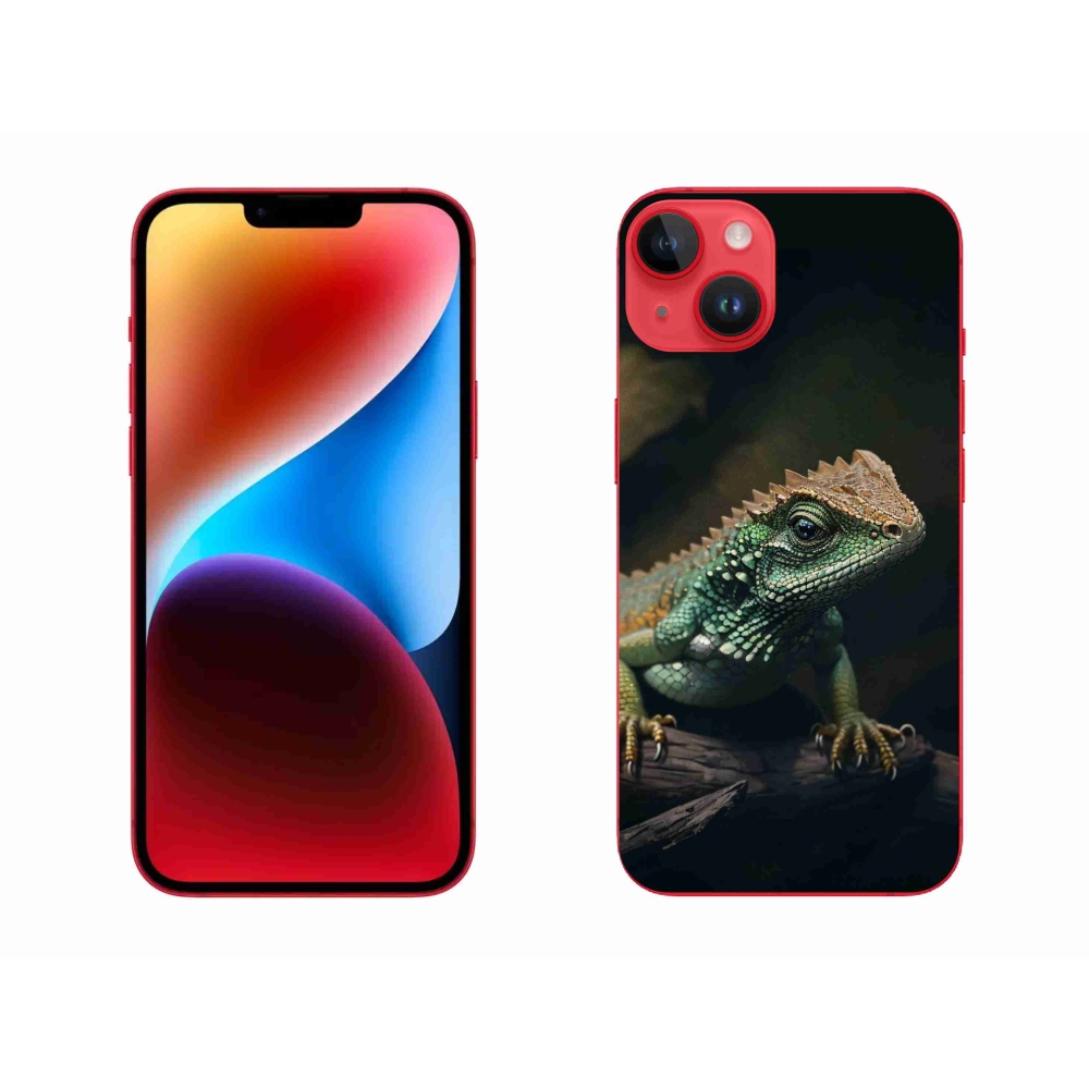 Gelový kryt mmCase na iPhone 14 Plus - ještěr