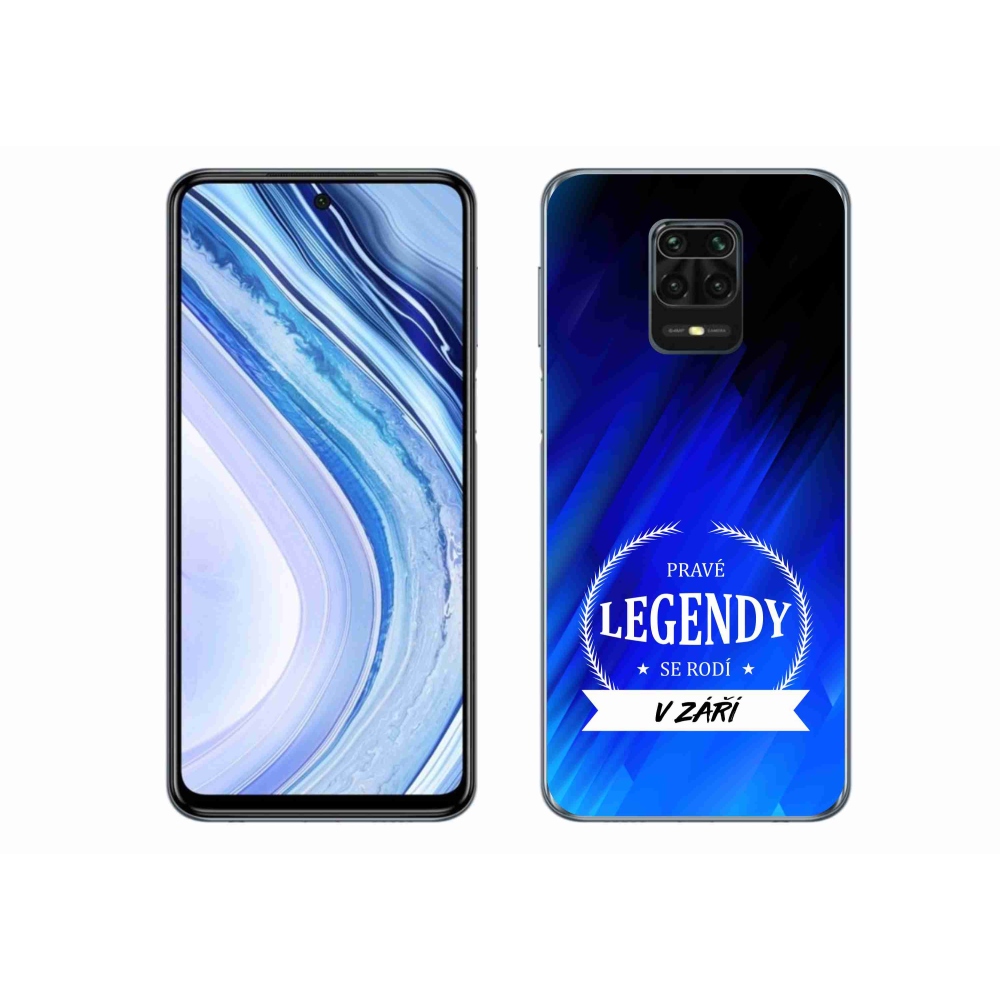 Gelový kryt mmCase na Xiaomi Redmi Note 9 Pro - legendy v září modré pozadí
