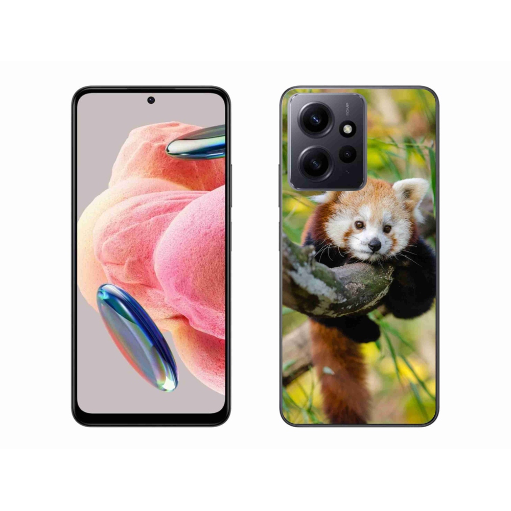 Gelový kryt mmCase na Xiaomi Redmi Note 12 4G - panda červená