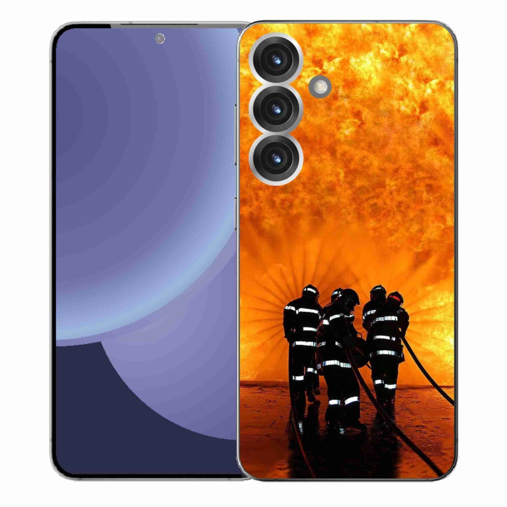 Gelový kryt mmCase na Samsung Galaxy S25+ - požár
