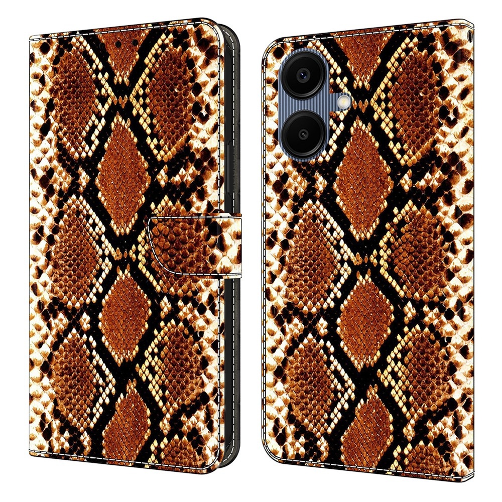 Smooth knížkové pouzdro na Samsung Galaxy A07 4G - hadí vzor