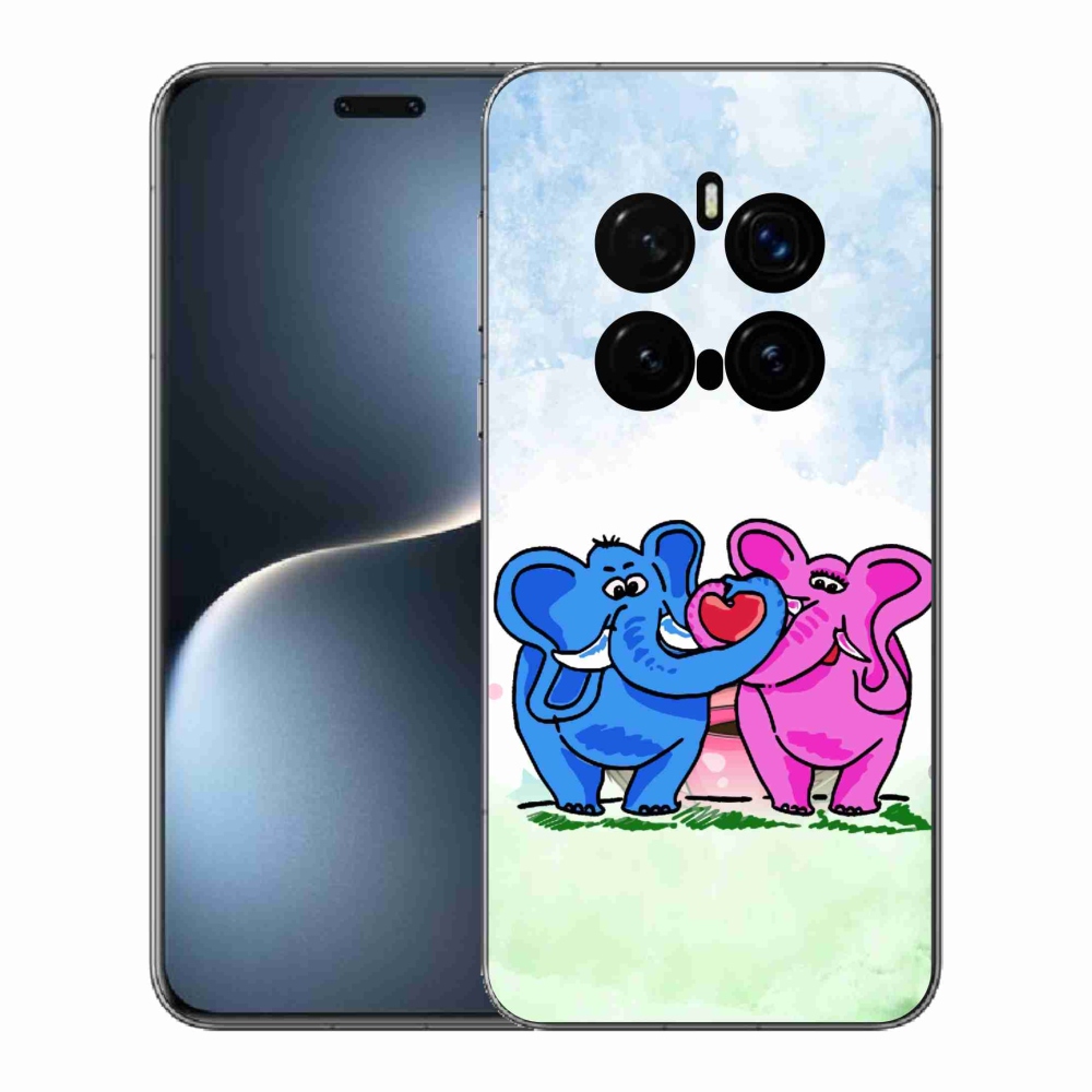 Gelový kryt mmCase na Honor Magic 7 Pro 5G - zamilovaní sloni