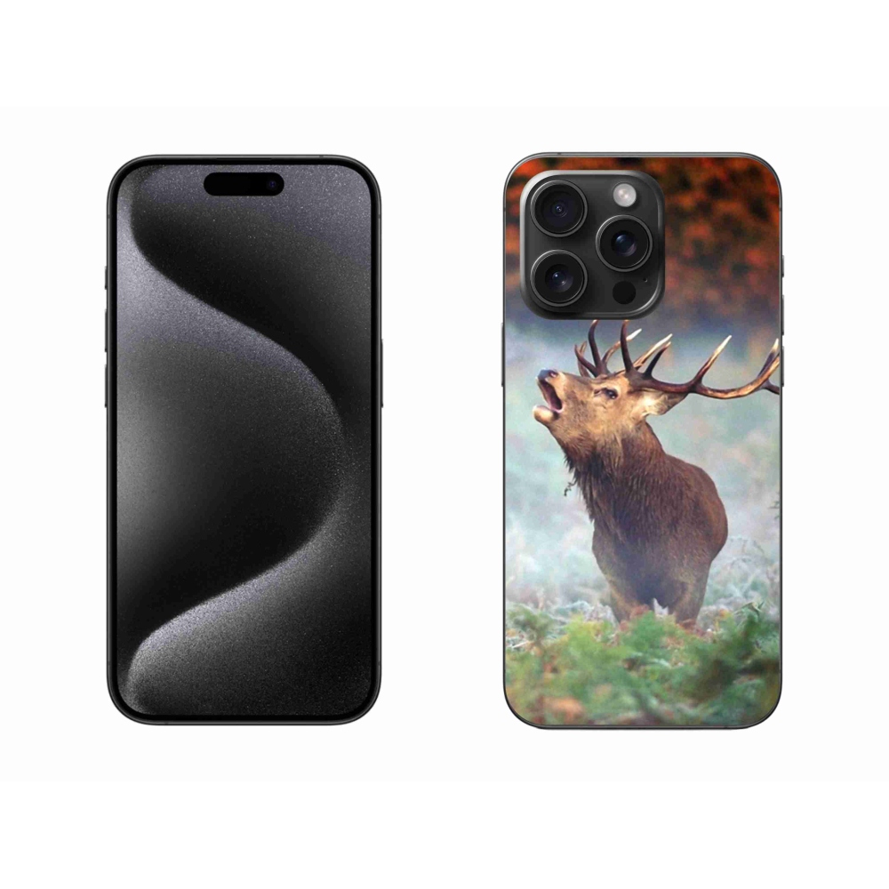Gelový obal mmCase na iPhone 15 Pro Max - jelen 2