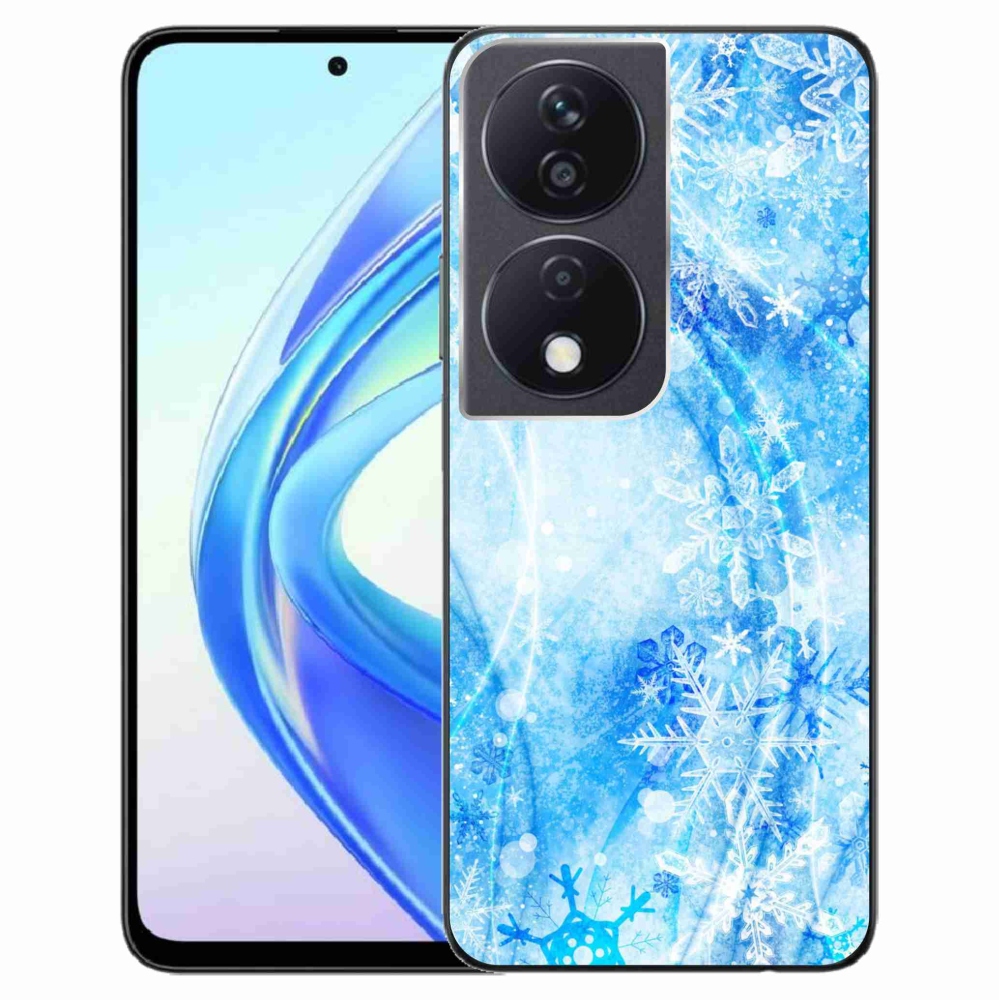 Gelový kryt mmCase na Honor X7b/Honor 90 Smart - sněhové vločky