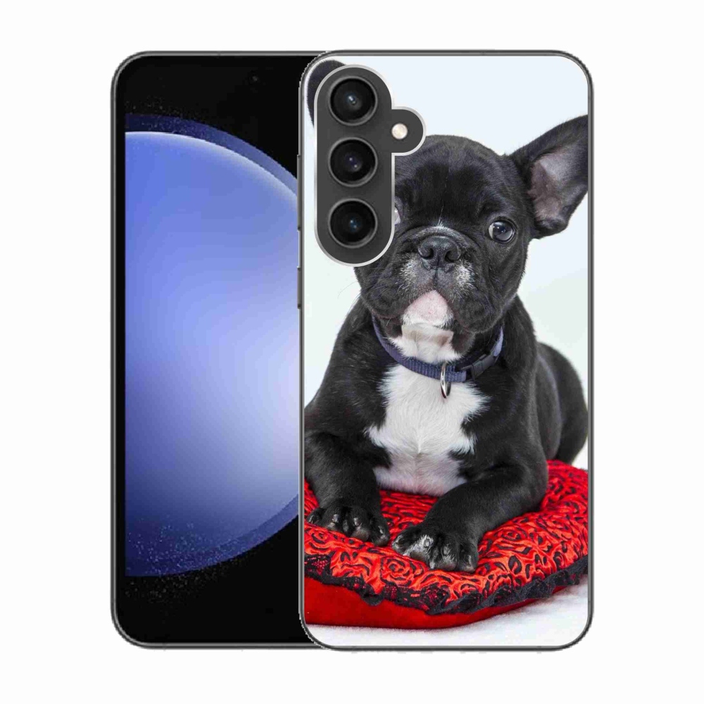 Gelový obal mmCase na Samsung Galaxy S23 FE - buldok