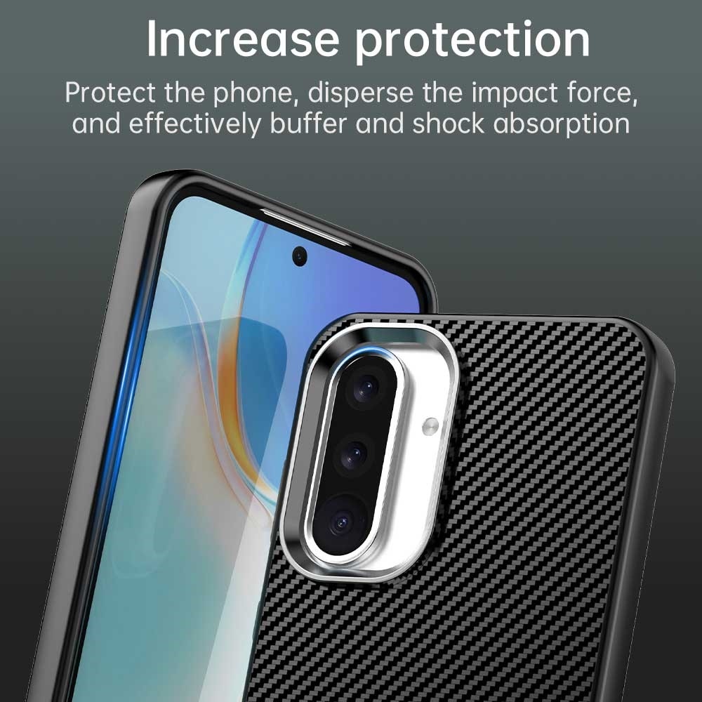 Texture fiber odolný kryt na Samsung Galaxy A36 5G - černý