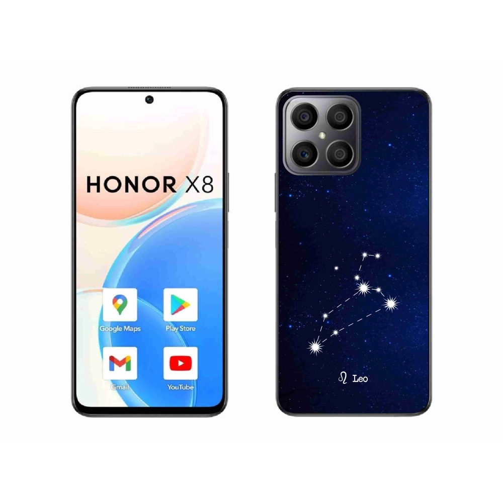 Gelový kryt mmCase na Honor X8 4G - souhvězdí Lva