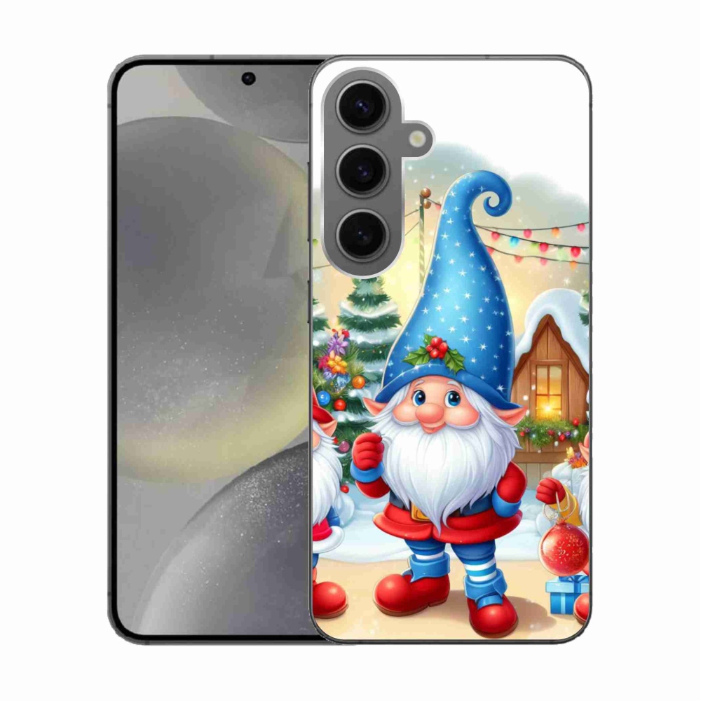 Gelový kryt mmCase na Samsung Galaxy S24 - vánoční skřítci