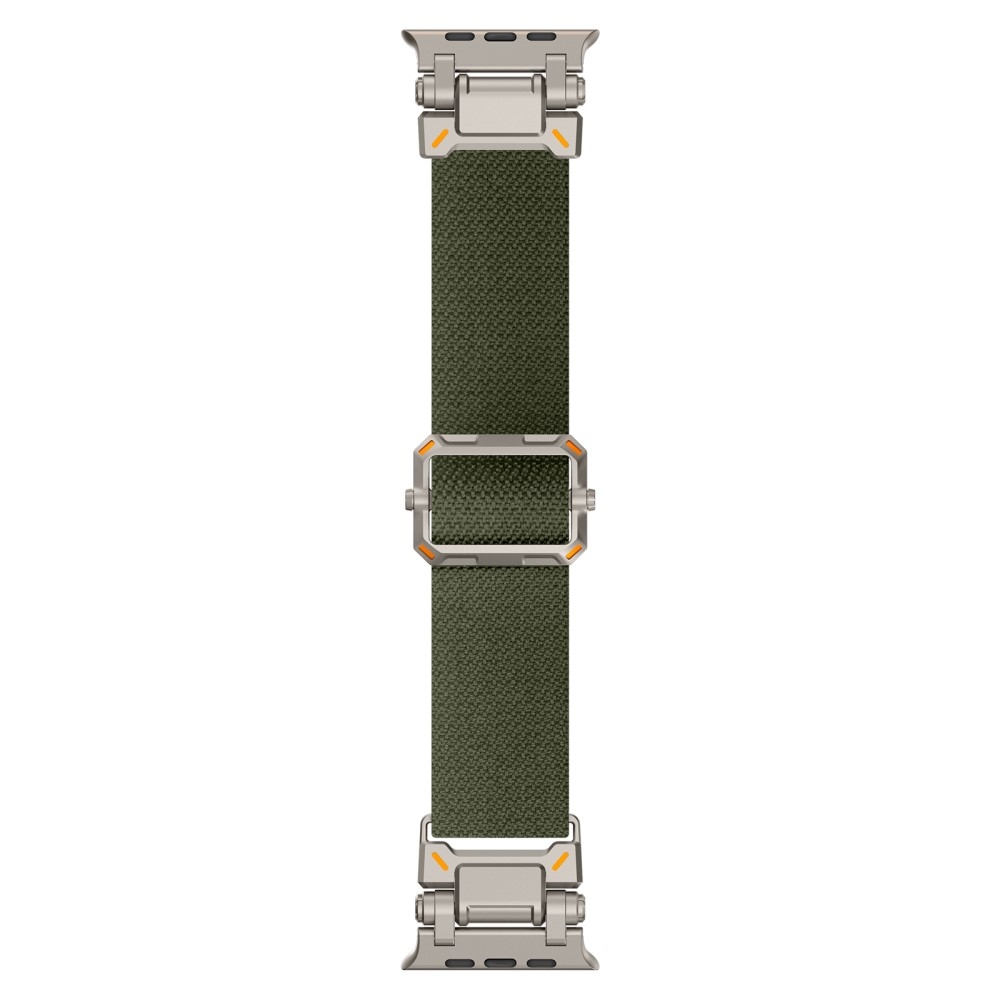 Titanium nylonový řemínek na Apple Watch Ultra/Ultra 2 49mm/SE/SE 2022/2023 44mm/10 46mm/9/8/7 45mm/6/5/4 44mm/3/2/1 42 mm - zelený