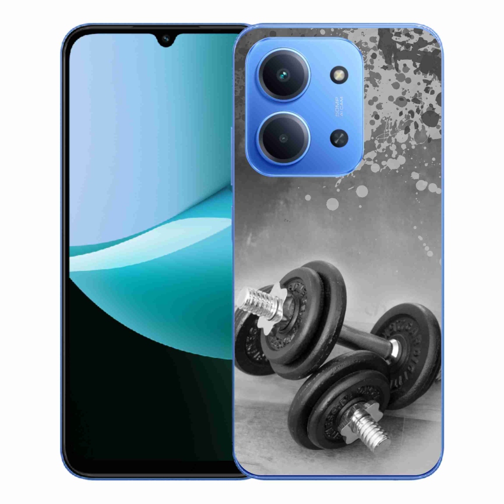 Gelový kryt mmCase na Xiaomi Redmi 15C 4G/5G (173mm) - činky 1