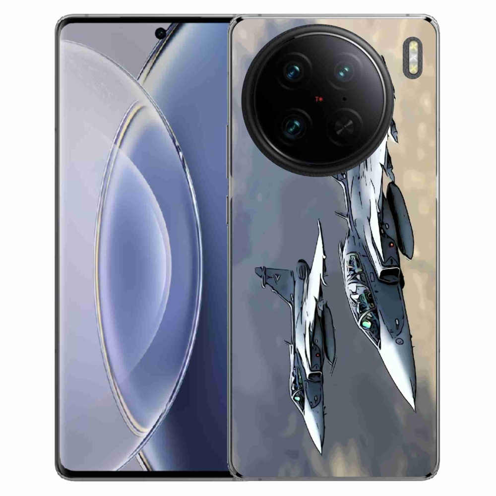 Gelový kryt mmCase na Vivo X90 Pro - stíhačky