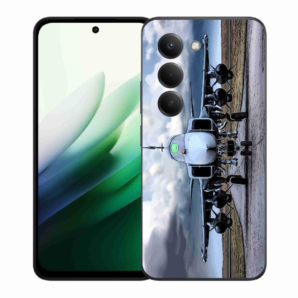 Gelový kryt mmCase na Xiaomi Redmi 15 5G (169mm) - vojenské letadlo