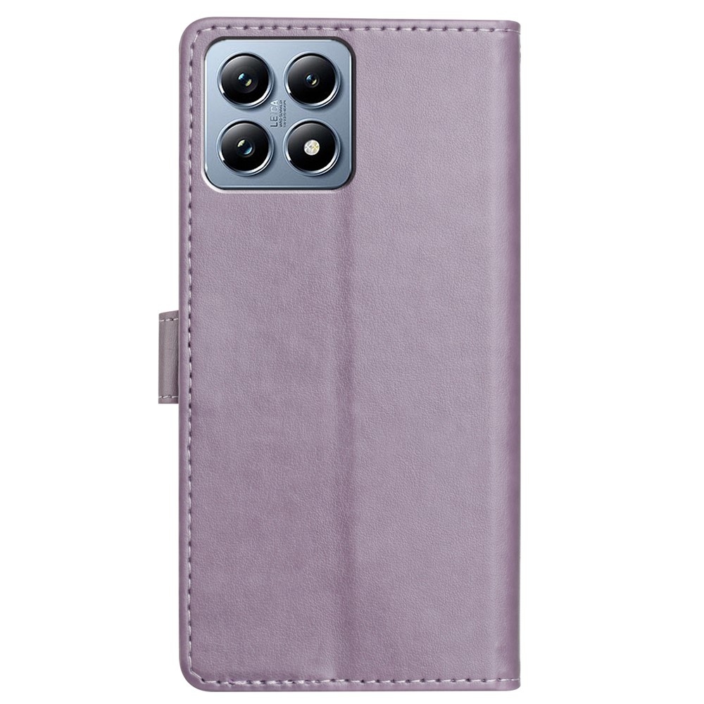 Clots knížkové pouzdro na Xiaomi 15T Pro - fialové