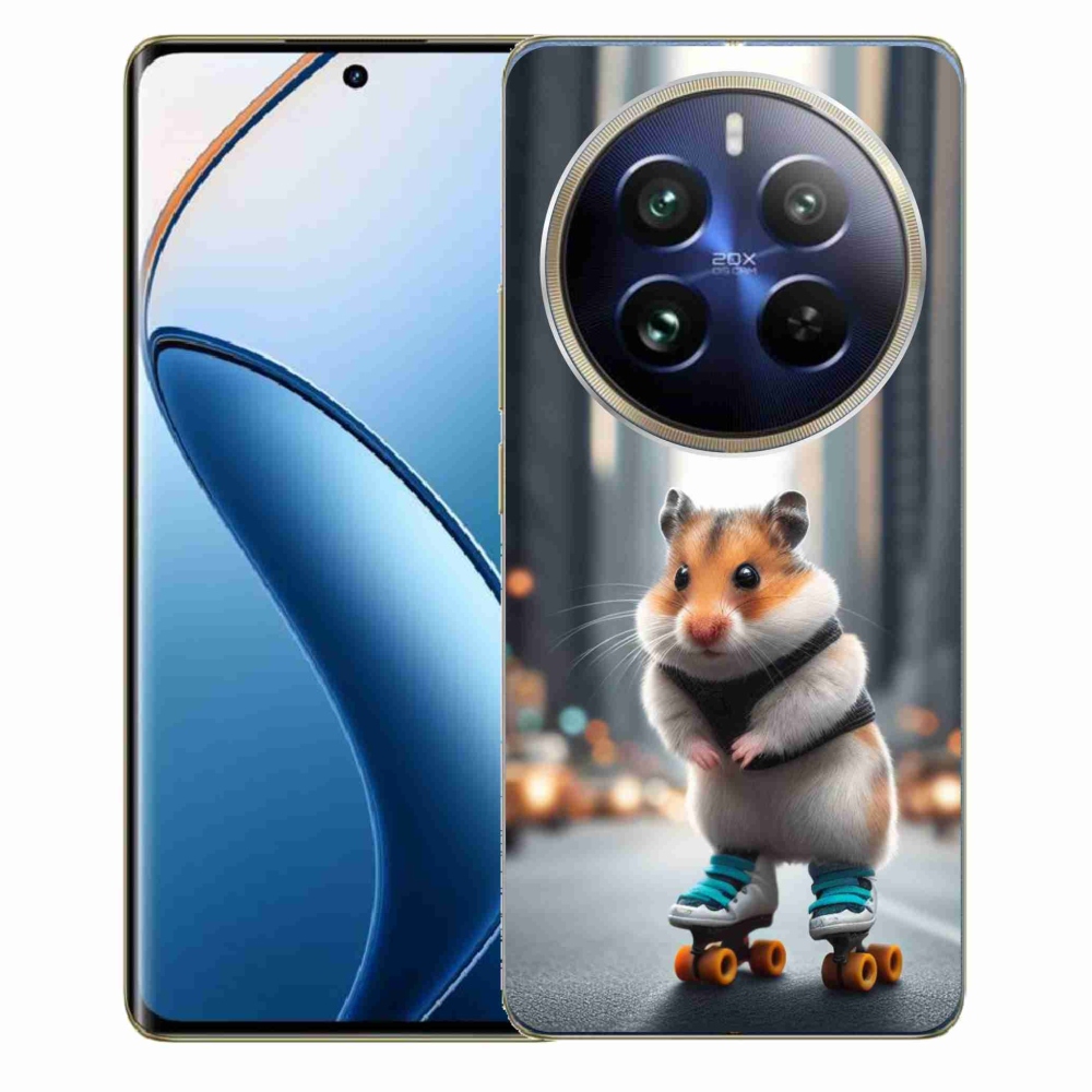 Gelový kryt mmCase na Realme 12 Pro 5G/12 Pro+ 5G - křeček na bruslích