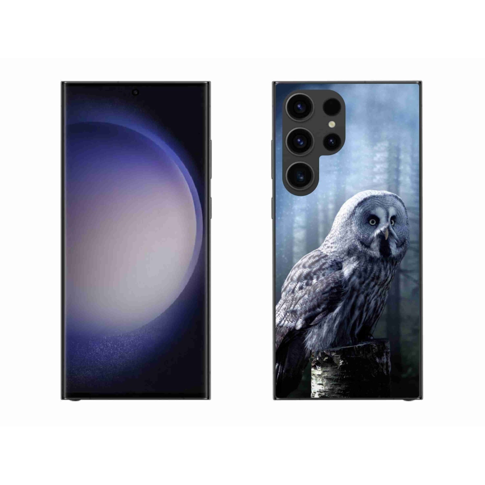 Gelový kryt mmCase na Samsung Galaxy S23 Ultra 5G - sova