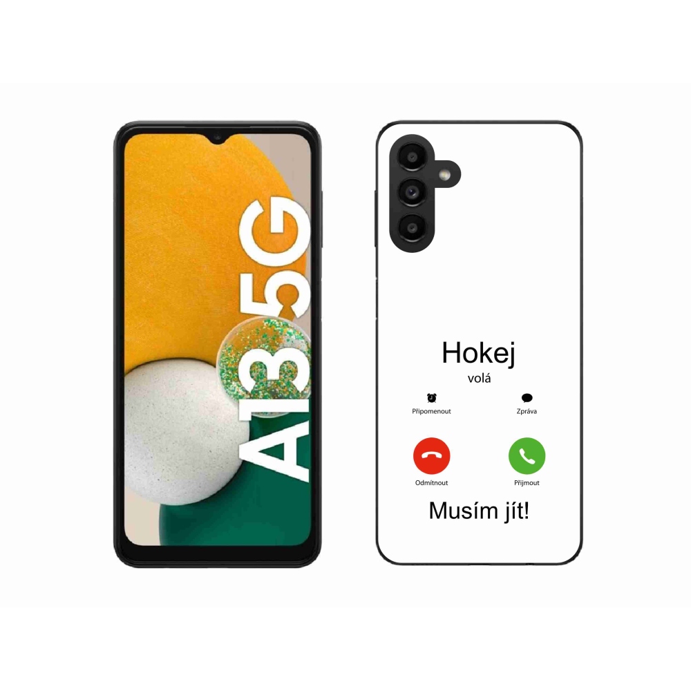 Gelový kryt mmCase na Samsung Galaxy A13 5G - hokej volá bílé pozadí