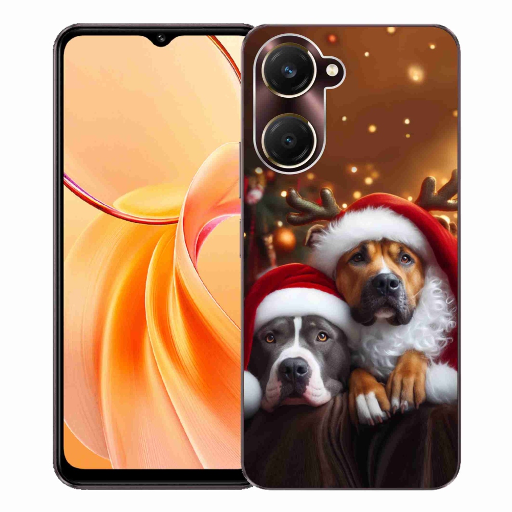 Gelový kryt mmCase na Vivo Y28s 5G - vánoční psi