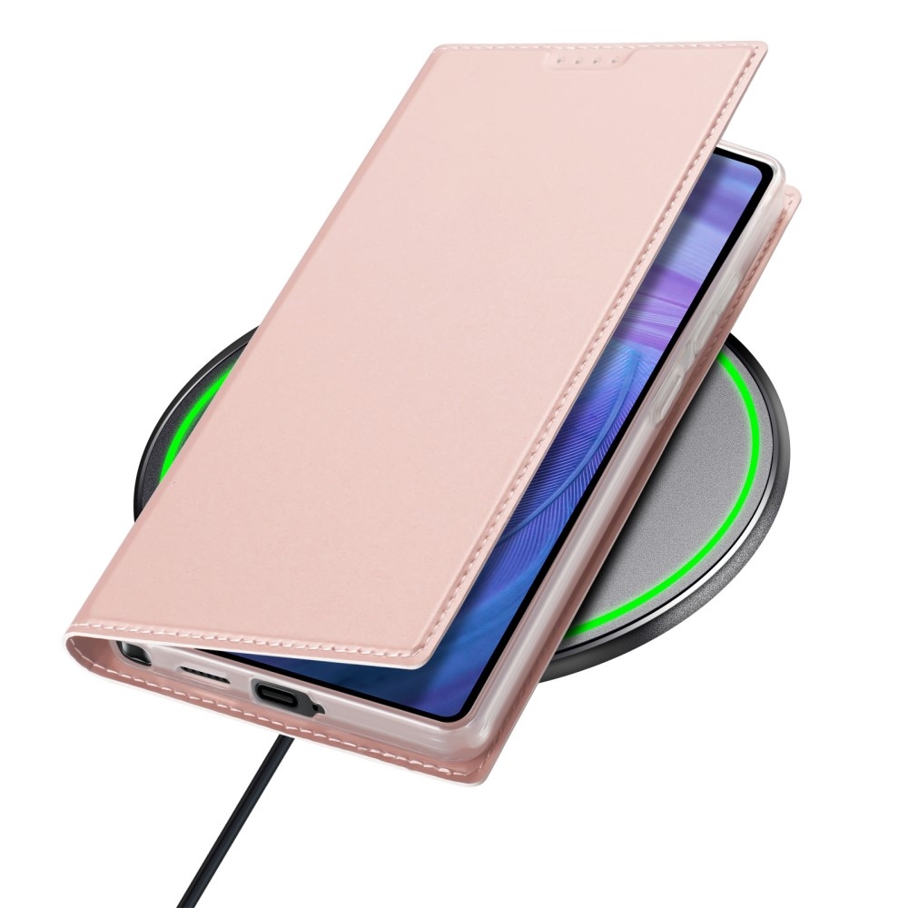 DUX knížkové pouzdro na Samsung Galaxy S25 Ultra - růžovozlaté
