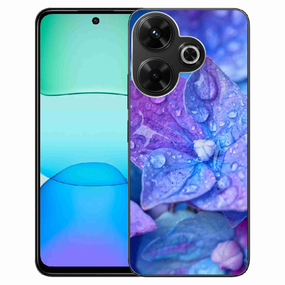 Gelový kryt mmCase na Xiaomi Redmi 13 4G/Poco M6 4G - fialový květ