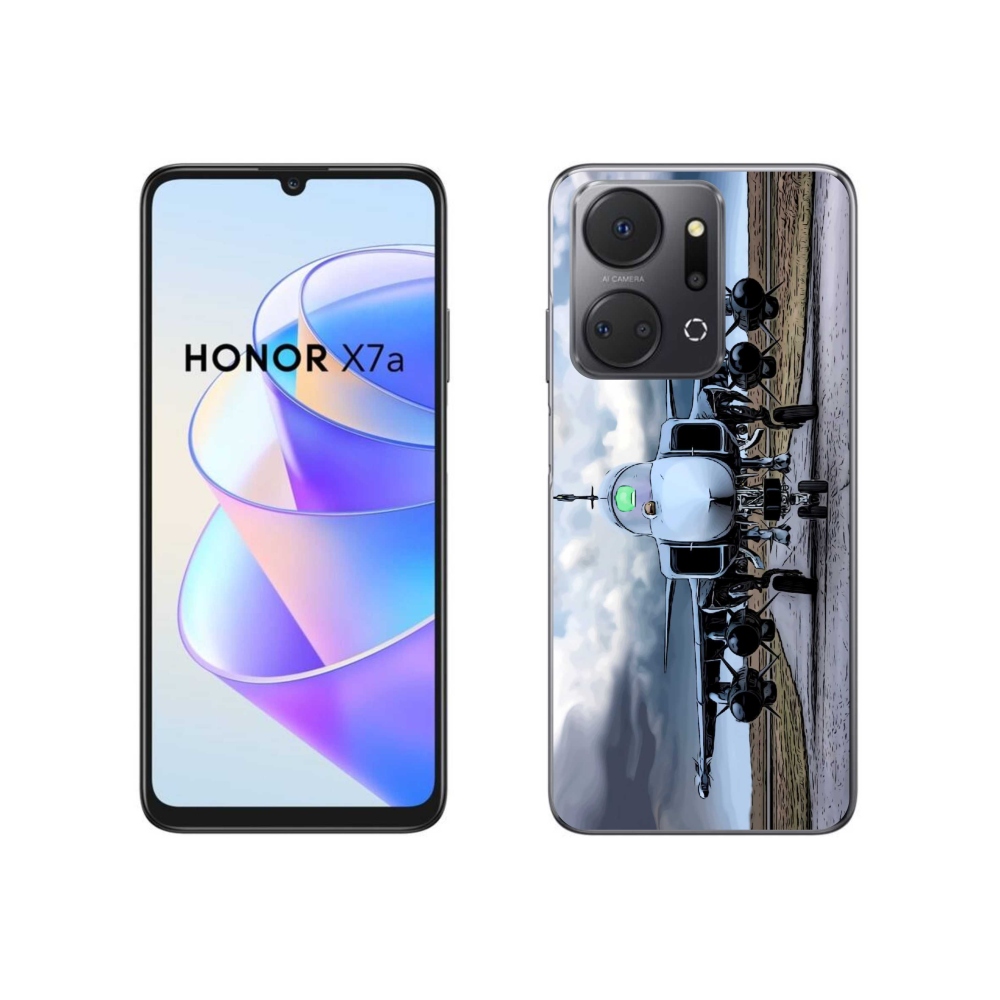 Gelový kryt mmCase na Honor X7a - vojenské letadlo