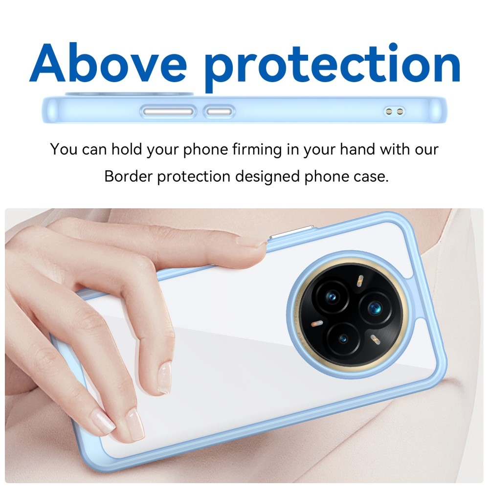 Gelový obal s pevnými zády na Realme 14 Pro+ 5G - modrý