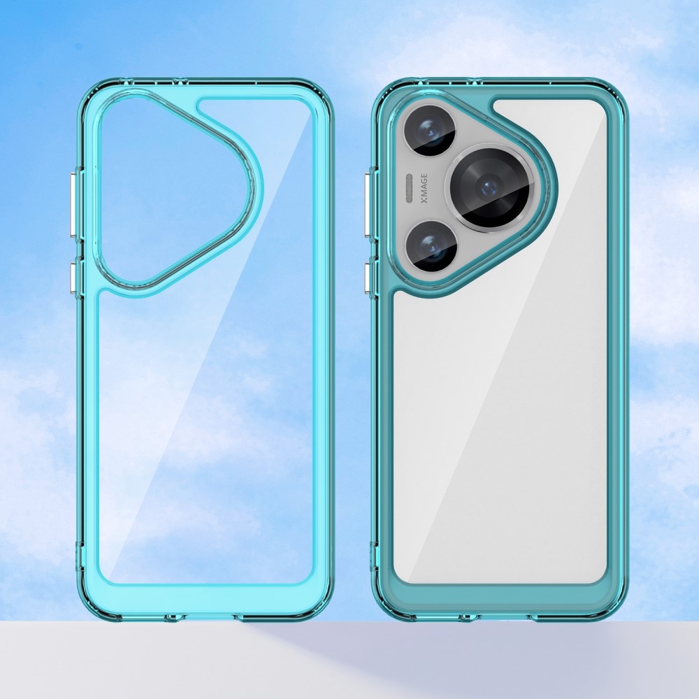 Gelový obal s pevnými zády na Huawei Pura 70 Pro - světlemodrý