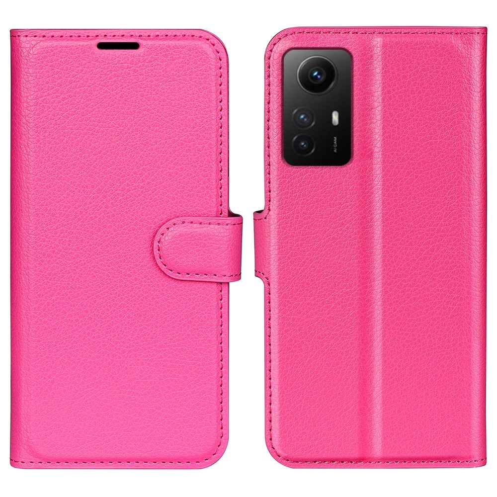 Litchi knížkové pouzdro na Xiaomi Redmi Note 12S - rose
