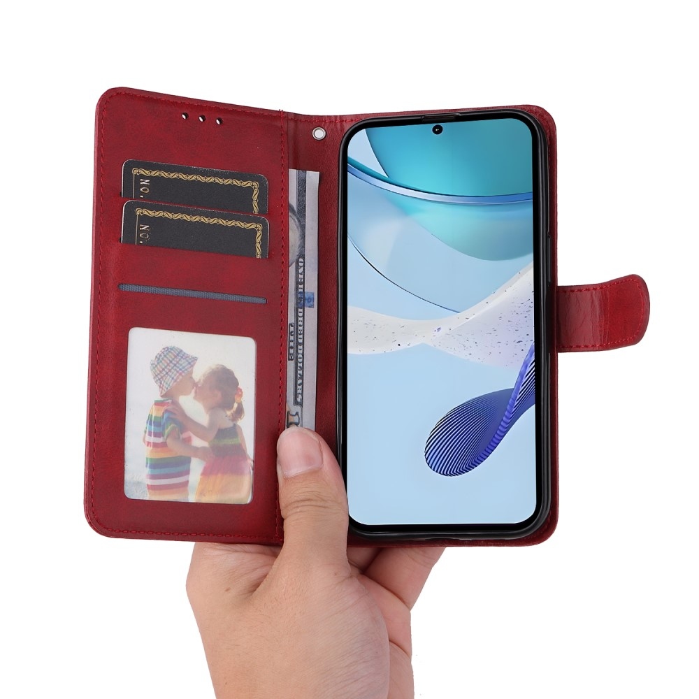 Clots knížkové pouzdro na Realme 14x 5G/Realme C75 - červené