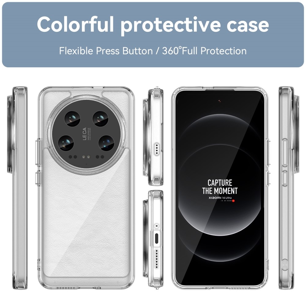 Gelový obal s pevnými zády na Xiaomi 14 Ultra - průhledný
