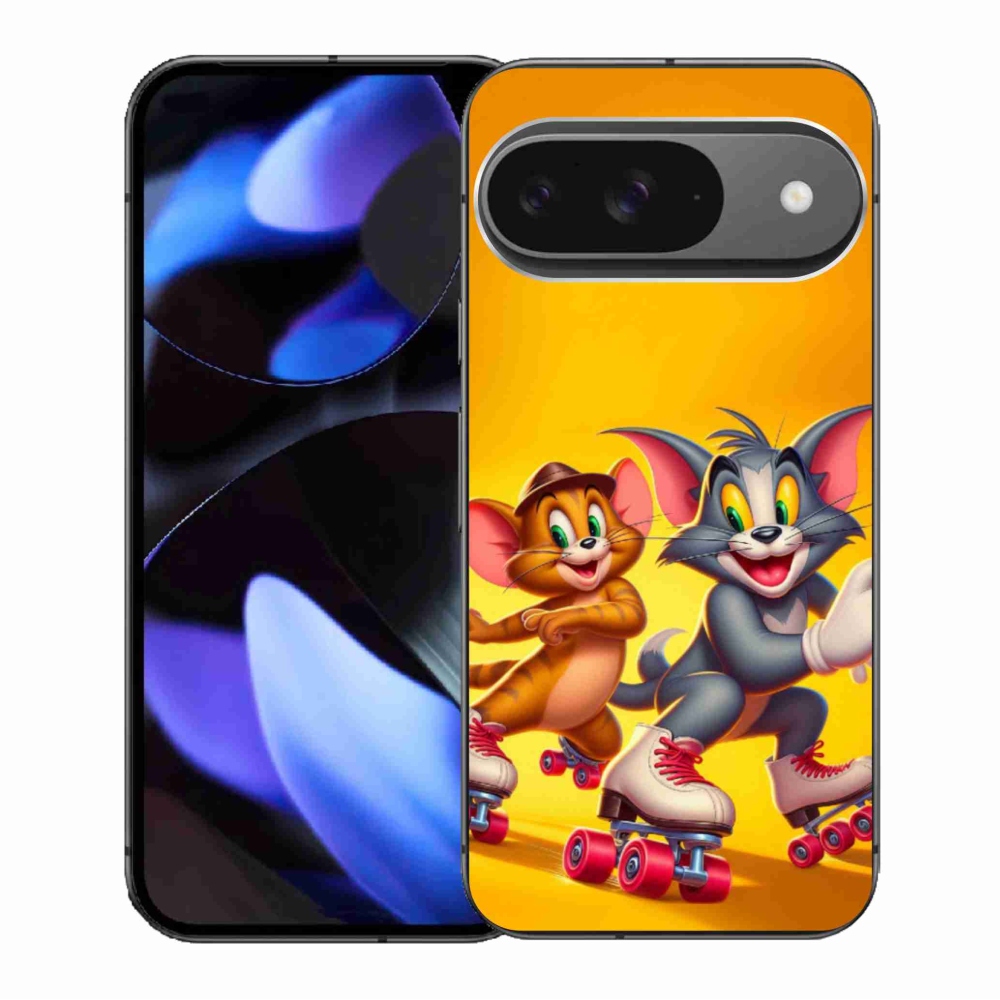 Gelový kryt mmCase na Google Pixel 9/9 Pro - tom a jerry