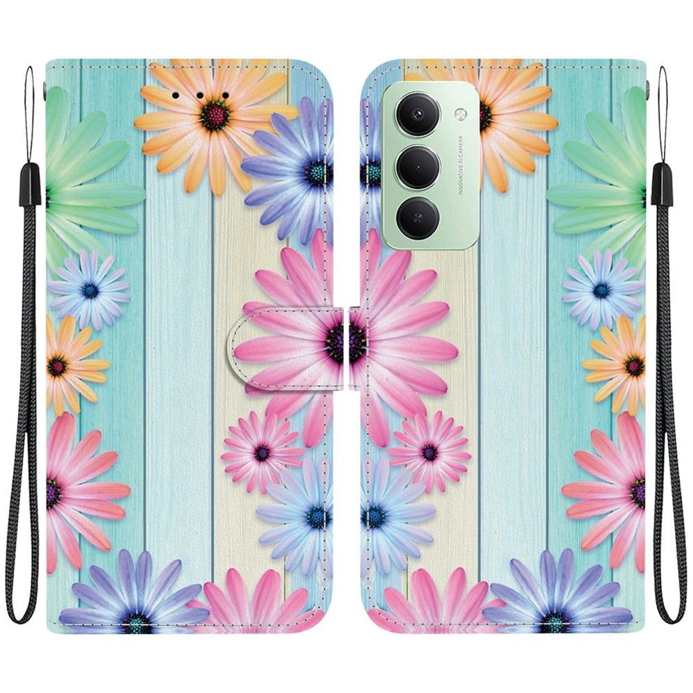 Versatile knížkové pouzdro na Xiaomi Redmi 15 4G (171mm) - barevné gerbery