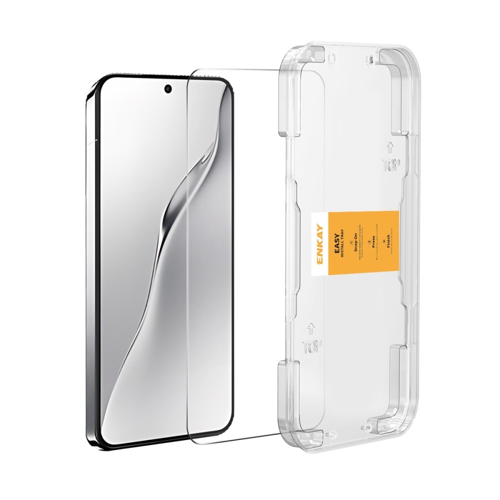 ENK celoplošné tvrzené sklo na mobil Xiaomi 15 s aplikačním rámečkem