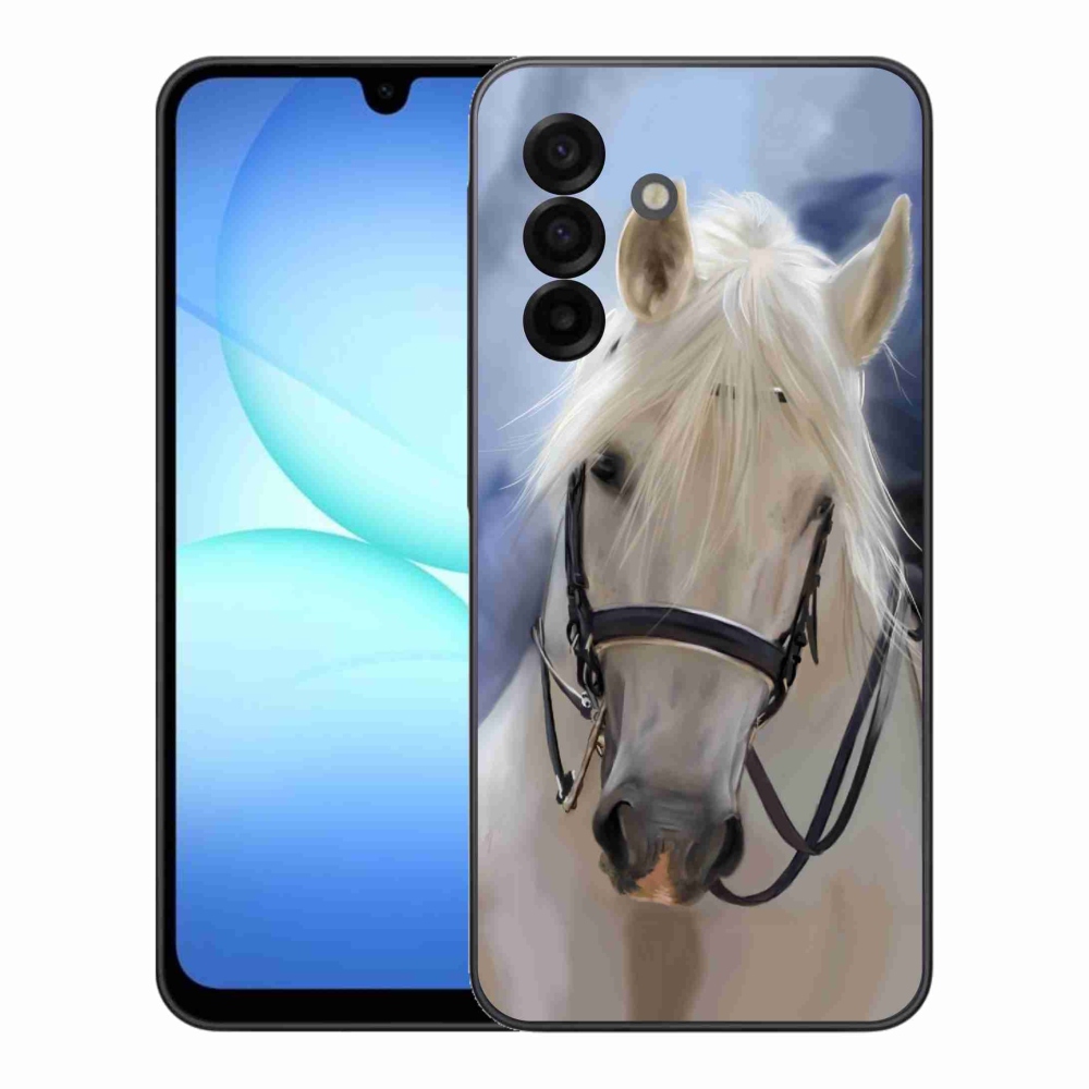 Gelový kryt mmCase na Samsung Galaxy A17 4G/5G - bílý kůň