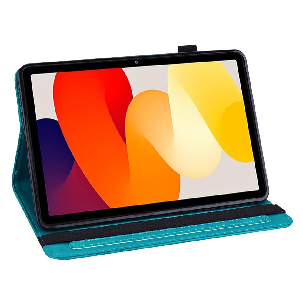 Flower zavírací pouzdro na Xiaomi Redmi Pad SE - modré