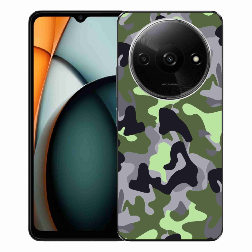 Gelový kryt mmCase na Xiaomi Redmi A3 - maskáčový vzor 7