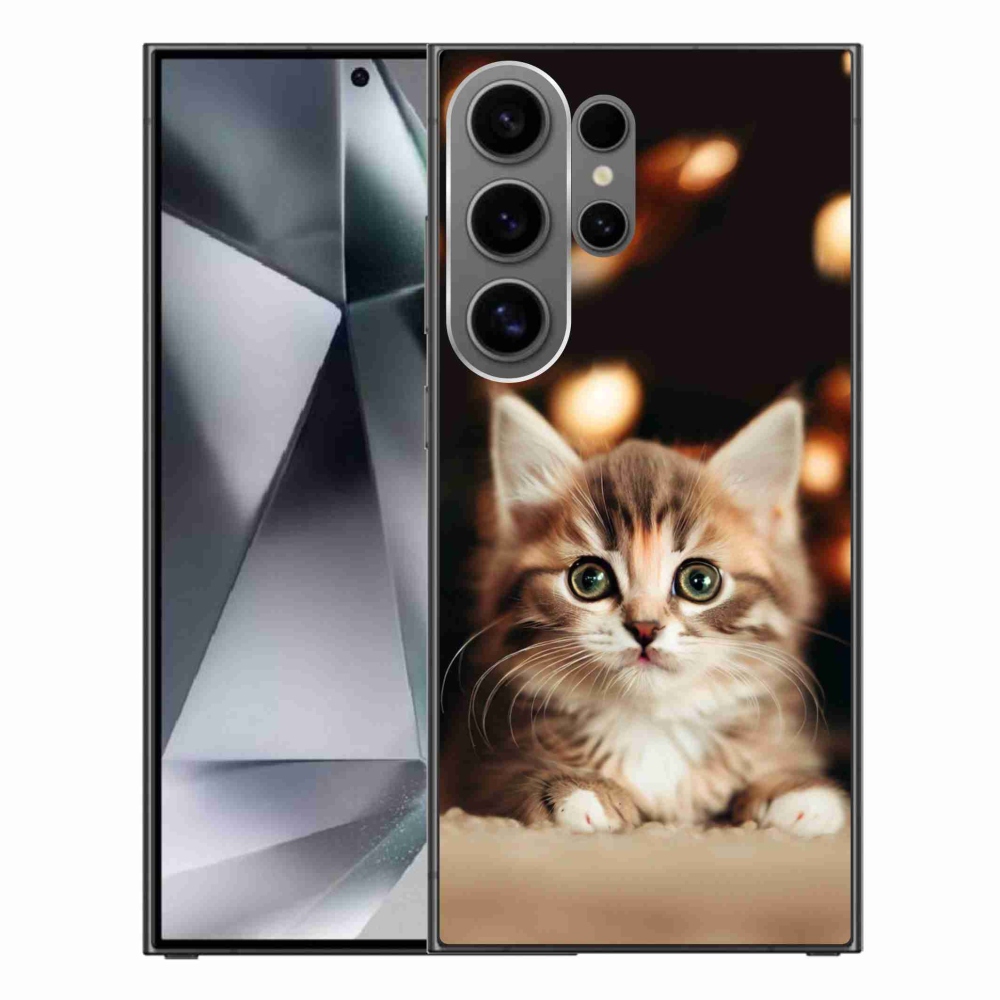 Gelový kryt mmCase na Samsung Galaxy S24 Ultra - roztomilé kotě 2