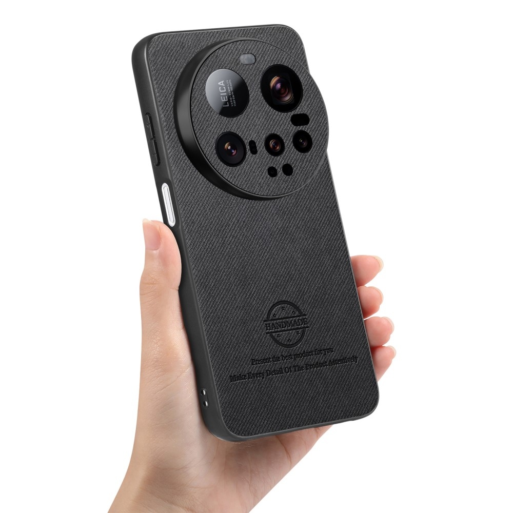 Crafted gelový obal s umělou kůží na Xiaomi 15 Ultra - černý