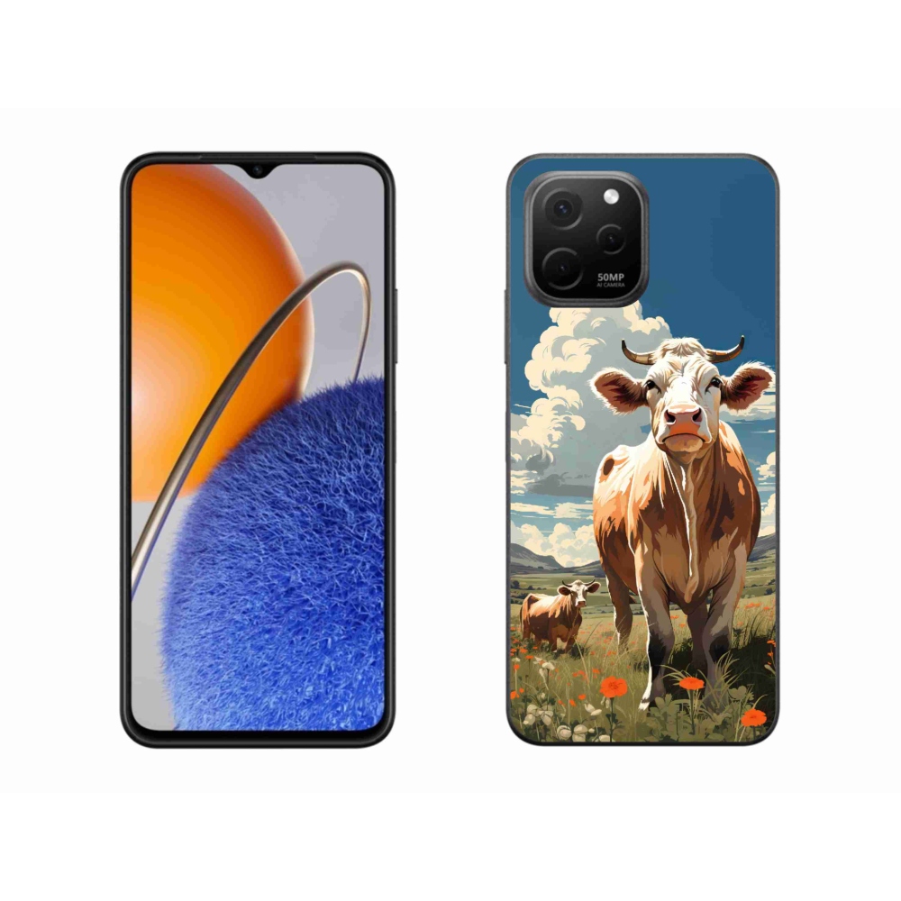 Gelový kryt mmCase na Huawei Nova Y61 - krávy na louce