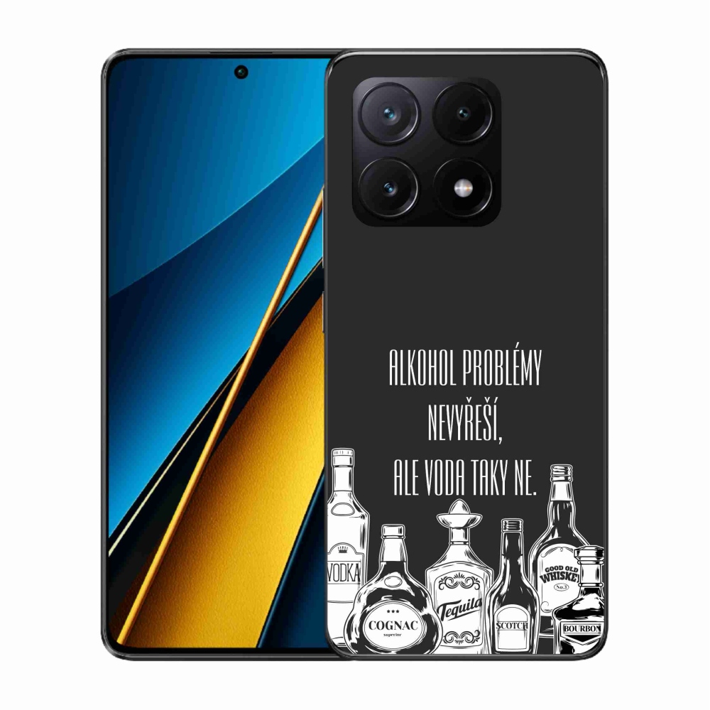 Gelový kryt mmCase na Xiaomi Poco X6 Pro 5G - vtipný text černé pozadí