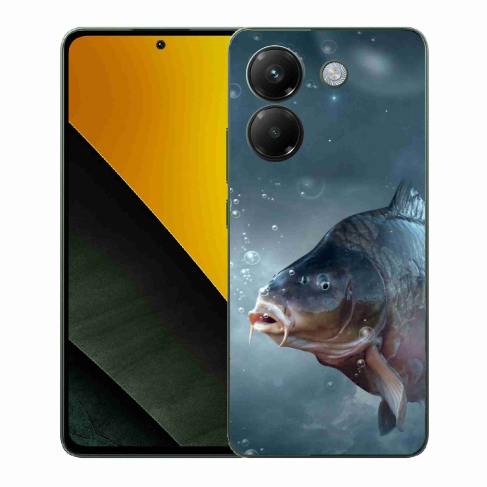 Gelový kryt mmCase na Xiaomi Poco M7 Pro 5G - kapr a bublinky