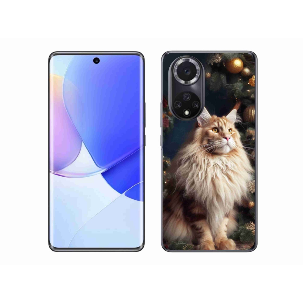 Gelový kryt mmCase na Huawei Nova 9 - kočka u stromku