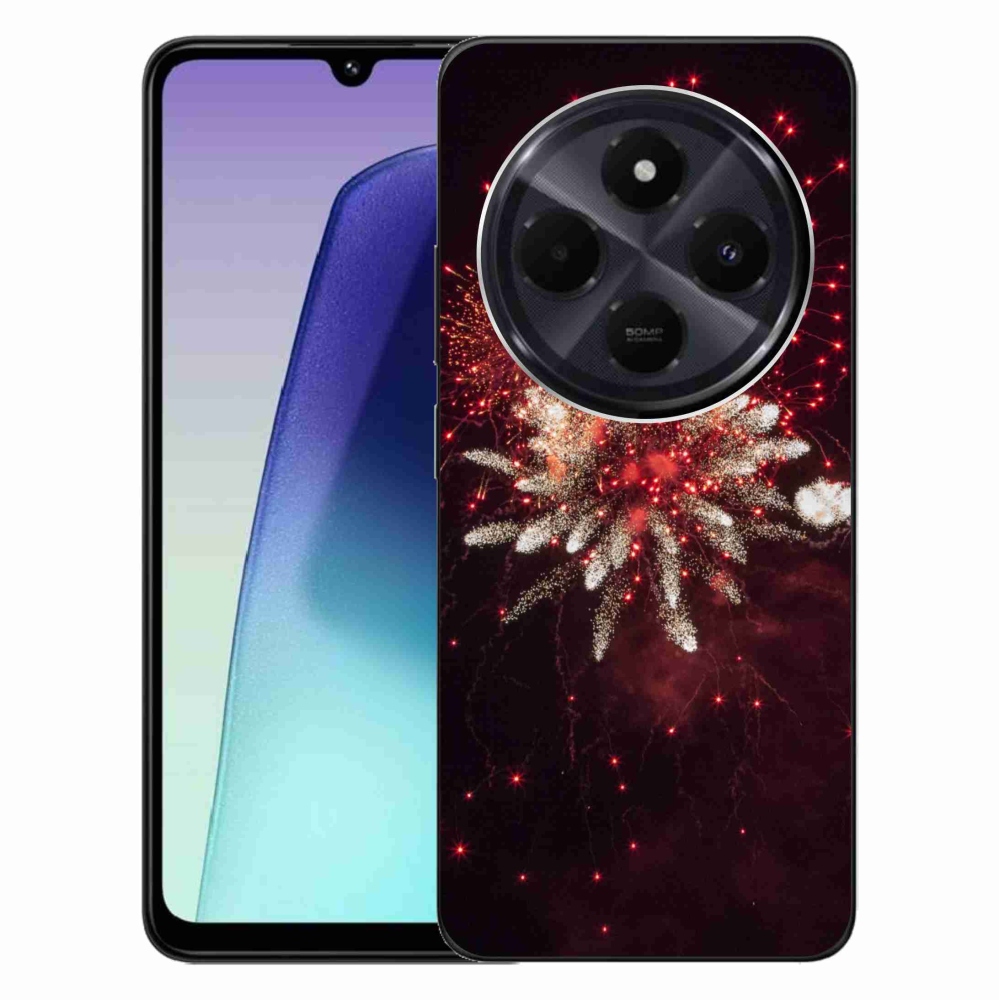 Gelový kryt mmCase na Xiaomi Redmi 14C/Poco C75 - ohňostroj