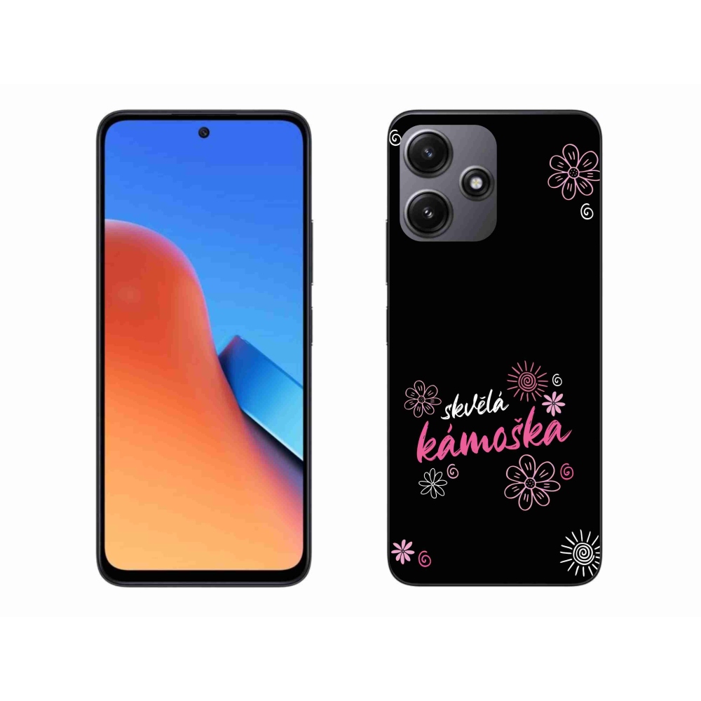 Gelový kryt mmCase na Xiaomi Redmi 12 5G - skvělá kámoška černé pozadí