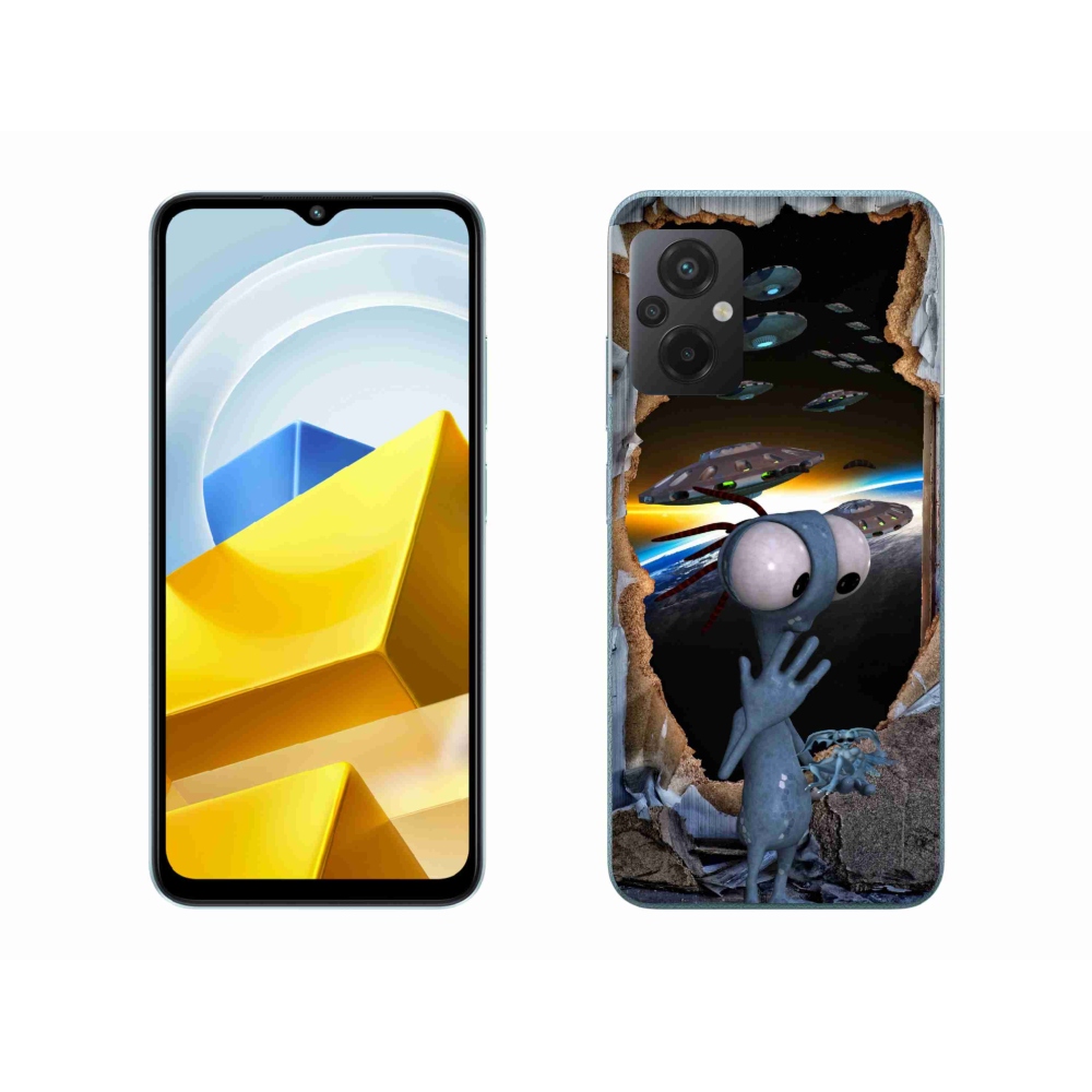 Gelový kryt mmCase na Xiaomi Poco M5 4G - mimozemšťan