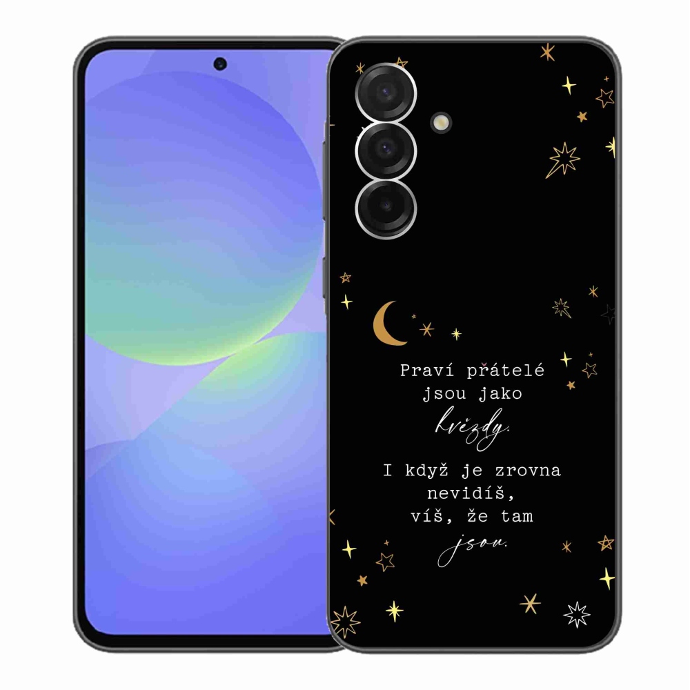 Gelový kryt mmCase na Samsung Galaxy A36 5G - citát 6 černé pozadí